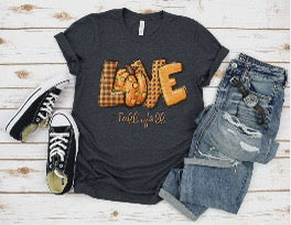 Love Fall Y'all graphic short sleeved t-shirt