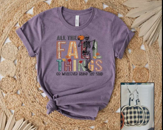 All Fall Things short sleeved t-shirt